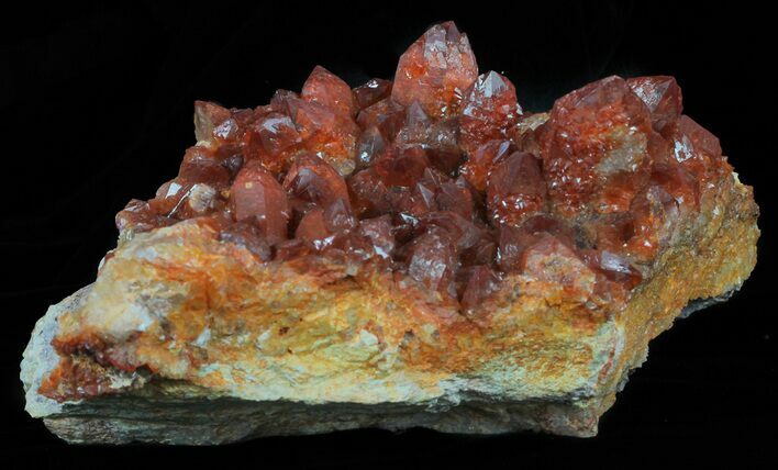 Natural Red Quartz Crystals - Morocco #61172